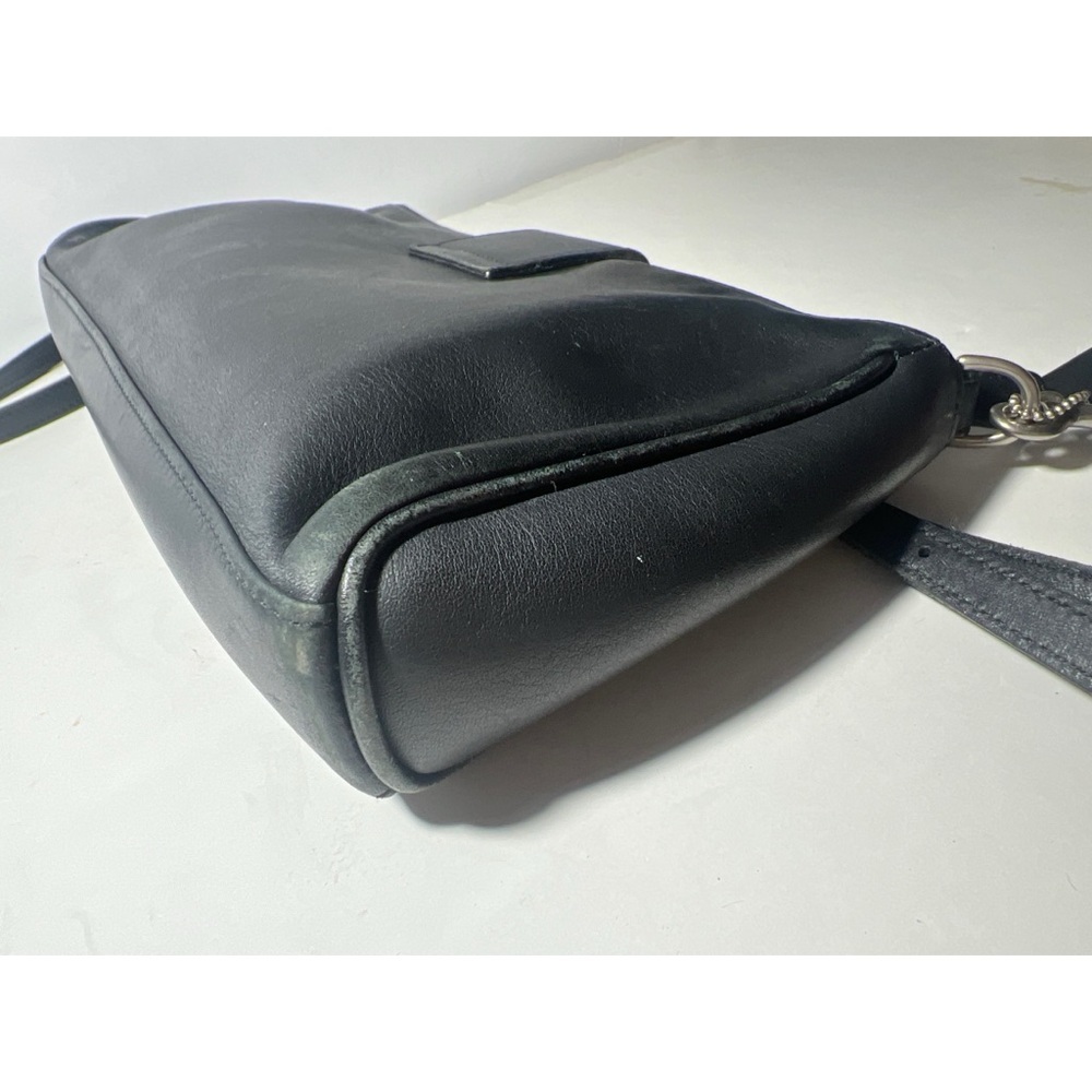 Coach vintageBlack Leather Crossbody Bag - Picture 5 of 10